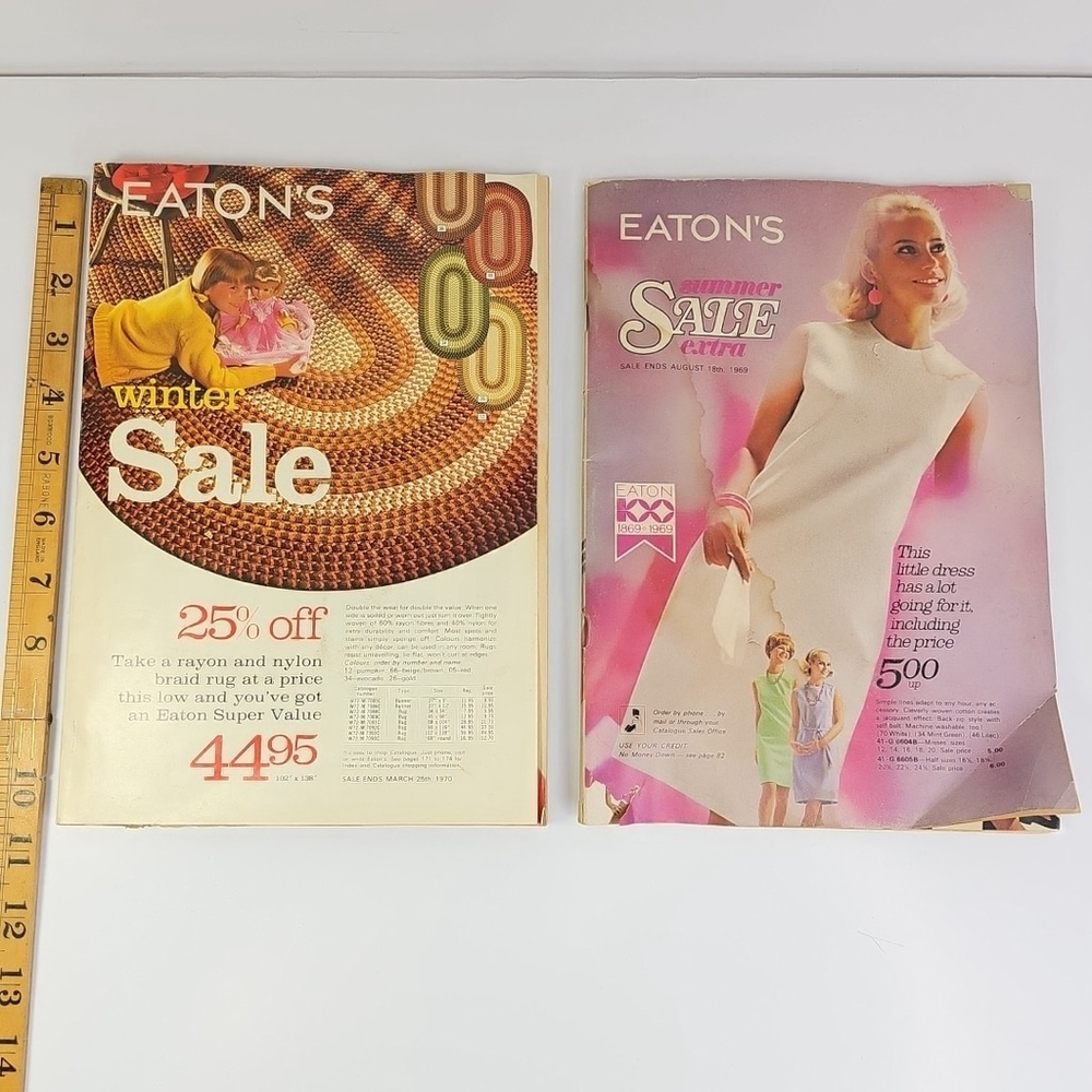 1969 And 1970 Eatons Catalogs Winter And Summer